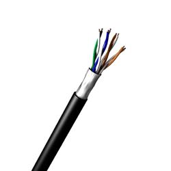 Cabo Lan Cat.5e Cmx F/utp 4px24awg Blindado. Preto Cx 305 M.