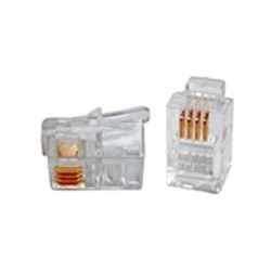 Pino Jack Conector Rj-11 6x4 - 100 Pc