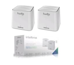 CONJUNTO ROTEADOR WIRELESS INTELBRAS MESH TWIBI FAST COBERTURA DE AT� 100m� DUAL BAND PORTA FAST (2 UNIDADES)4750071 