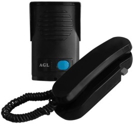 Interfone Porteiro Eletr�nico AGL 12 Volts - Preto  26107