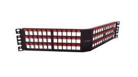 PATCH PANEL DESCARREGADO 72P ANGULAR 2U BLINDADO..