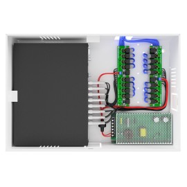   Rack Power Balun HD 8000 16 Ch De At� 5Mp Onix Security Leva Sinal de Video e Alimenta��o Atrav�s �nico Cabo e Fonte Inclusa, Organizador Vertical  1812