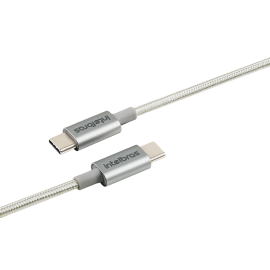 ACESS�RIOS USB INTELBRAS CABO USB-C PARA USB-C EM NYLON EUCC 15NB