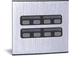  Unidade Externa de Porteiro Eletr�nico Duplo 8 Bot�es  90.02.01.845