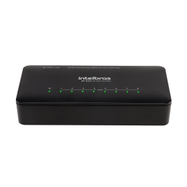 Switch 8 portas Fast Ethernet com VLAN fixa SF 800 VLAN ULTRA INTELBRAS   - R.P