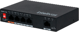 Switch 5 portas Fast Ethernet com 4 portas PoE+ SF 500 Hi-PoE INTELBRAS   - R.P