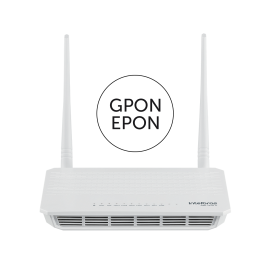 Conversor de sinal GPON/EPON em sinal Ethernet ou Wi-Fi ONT 142N W INTELBRAS   - R.P
