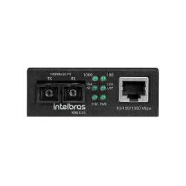 Conversor de m�dia Gigabit Ethernet monomodo 20 km KGS 1120 INTELBRAS   - R.P