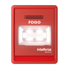 Sinalizador audiovisual endere��vel SAV 521E INTELBRAS - 1   - R.P