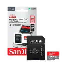 CART�O DE MEM�RIA MICROSD 256GB  SANDISK ULTRA   - R.P