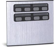 Unidade Externa de Porteiro Eletr�nico Duplo 8 Bot�es Compor - MOD 8C  90.02.01.849