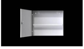 CAIXA MET�LICA VERTICAL FINE PLUS PRETA