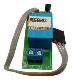 MODULO ACTON TRAVA EL�TRICA SINALEIRO MOTOR DE PORT�O PLACA