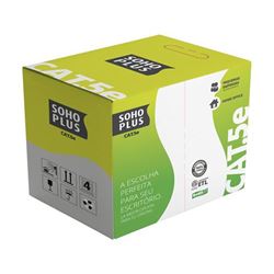 Cabo Lan Sohoplus U/utp Cat.5e 24awgx4p Cmx Azul Cx 305m