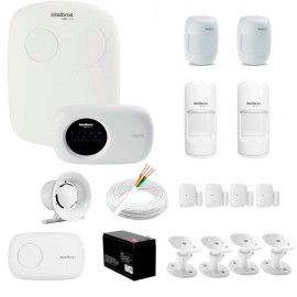 Kit Alarme Intelbras 8 sensores, Residencial e Comercial, AMT 2110, Completo
