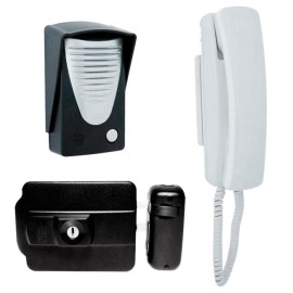 Kit Interfone Porteiro Eletr�nico Com Fechadura El�trica Completo  29937