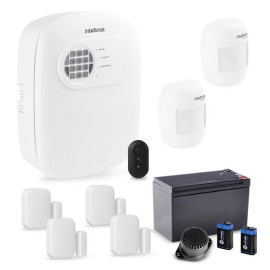 Kit Alarme Intelbras Comunica��o Internet Via Smartphone Central ANM 24 NET Com 6 Sensores Sem Fio 29936