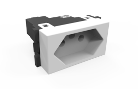 M�DULO DE TOMADA PARA ENERGIA (2P+T) 10A BRANCO � SOHOPLUS