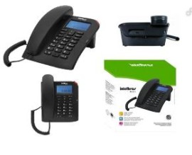 TELEFONE COM FIO ID TC 60ID PRETO - INTELBRAS