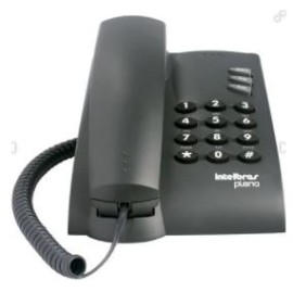 TELEFONE COM FIO PLENO C/CHAVE PRETO - INTELBRAS