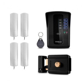 Kit Porteiro Eletr�nico Coletivo Intelbras 4 Pontos Completo Interfone Com Controle de Acesso  30316
