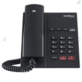 TELEFONE IP INTELBRAS TIP 120 C/ POE E 2 PORTAS REDE