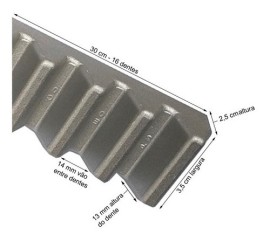 5PCS GOMO PECCININ CREMALHEIRA INDUSTRIAL ALUMINIO DZ MAX 30CM 05 UNIDADES DE 30CM TOTAL 1,50MTS