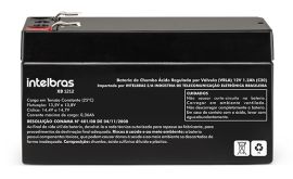 BATERIAS INTELBRAS BATERIA DE CHUMBO-�CIDO 12V XB 1212